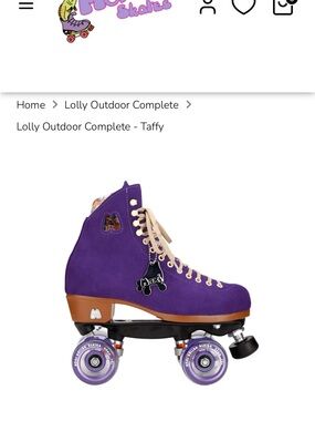 Moxi Lolly Outdoor Roller Skate in Purple Taffy
